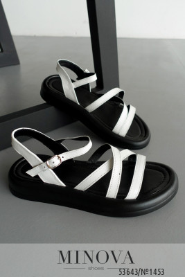 Босоніжки №1453-біла шкіра_minova_5