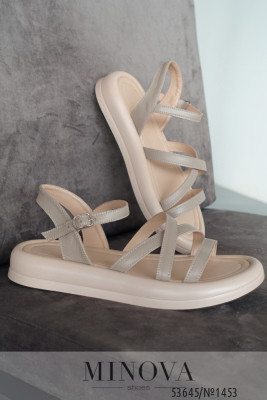 Босоніжки №1453-капучино шкіра_minova_5