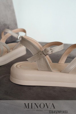 Босоніжки №1453-капучино шкіра_minova_6