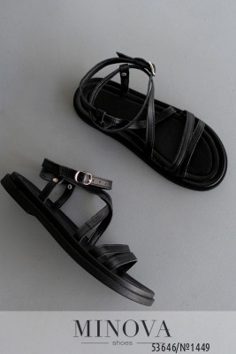 Босоніжки №1449-чорна шкіра_minova_6