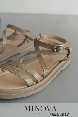 Босоніжки №1449-капучино шкіра_minova_6