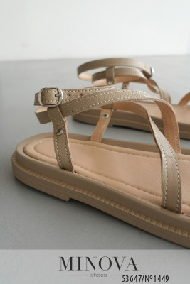 Босоніжки №1449-капучино шкіра_minova_7