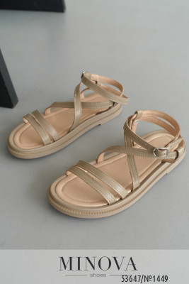 Босоніжки №1449-капучино шкіра_minova_5