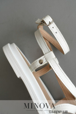 Босоніжки №1449-біла шкіра_minova_6