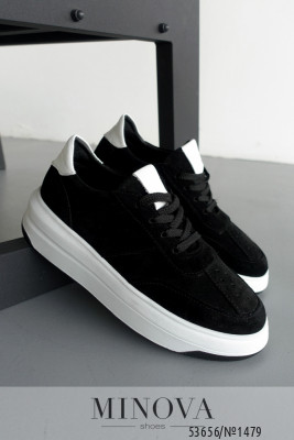 Кросівки №1479-чорна замша_minova_5