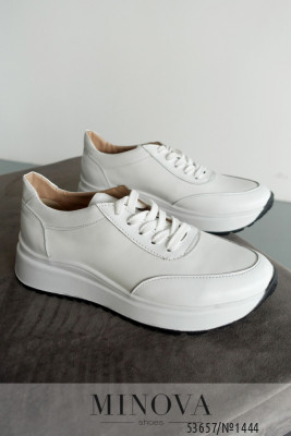 Кросівки №1444-біла шкіра_minova_5