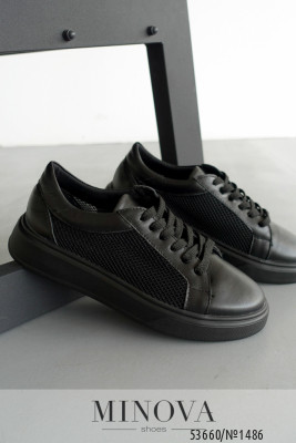 Кеди №1486-чорна шкіра_minova_5