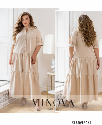 Сукня №2611-світло-бежевий_minova_7