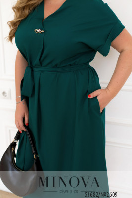 Сукня №2609-темно-зелений_minova_6