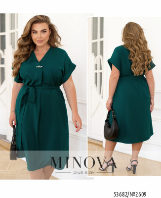 Сукня №2609-темно-зелений_minova_7