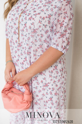 Сукня №2620-білий-рожевий_minova_6