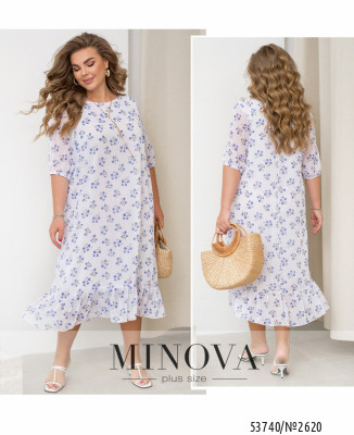 Сукня №2620-білий-блакитний_minova_6