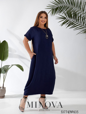 Сукня №635-синій_minova_5