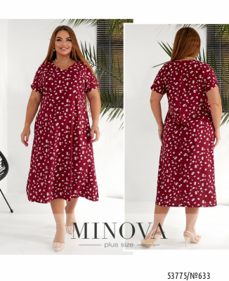 Сукня №633-бордо квітка_minova_7