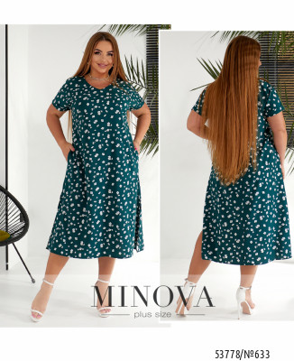 Сукня №633-зелений квітка_minova_7