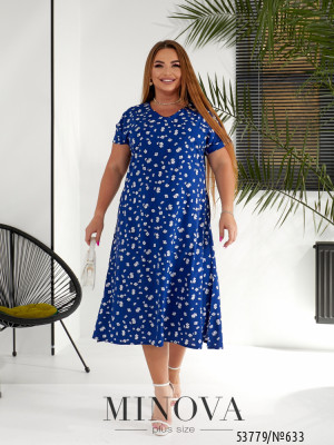 Сукня №633-синій квітка_minova_5
