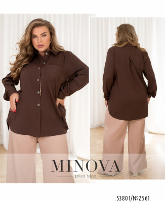 Сорочка №2561-шоколадний_minova_7