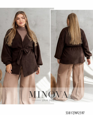 Кардиган №2597-шоколадний_minova_7