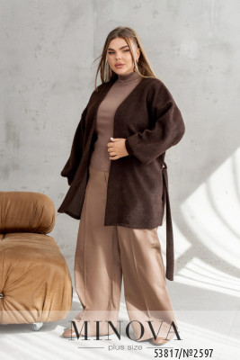 Кардиган №2597-шоколадний_minova_5