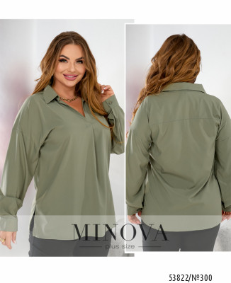 Блуза №300-оливка_minova_7