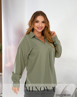 Блуза №300-оливка_minova_5