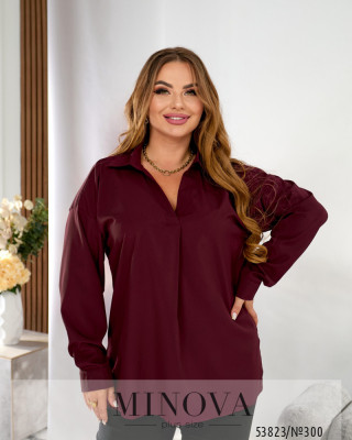 Блуза №300-бордовий_minova_6