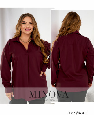 Блуза №300-бордовий_minova_7