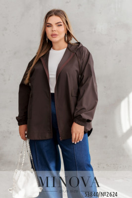 Куртка-вітровка №2624-шоколадний_minova_5
