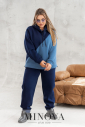 Спортивный костюм №2628-темно-синий-джинс