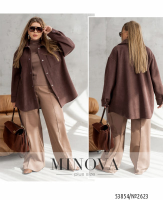 Кардиган-сорочка №2623-шоколадний_minova_7
