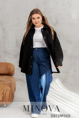 Кардиган-сорочка №2623-чорний_minova_5