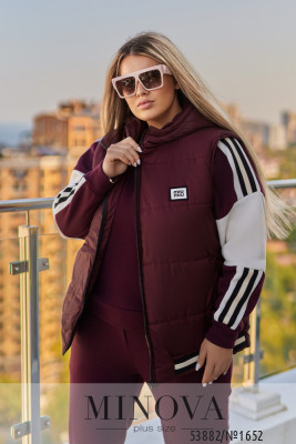 Спортивний костюм 3-ка №1652-бордо_minova_6