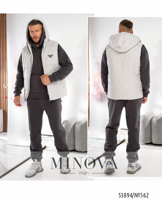 Спортивний костюм 3-ка №562-світло-сірий-графіт_minova_7