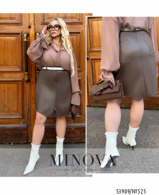 Спідниця №525-шоколадний_minova_7