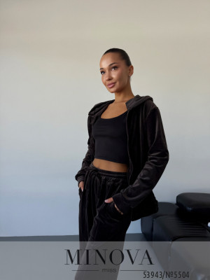 Спортивний костюм №5504-чорний_minova_5