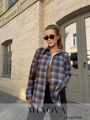 Сорочка №800-шоколадний-блакитний_minova_5