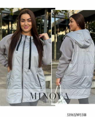 Куртка №5508-світло-сірий_minova_7