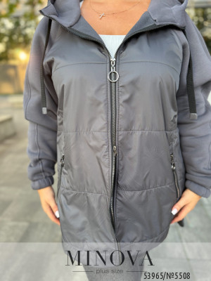 Куртка №5508-світло-сірий_minova_6