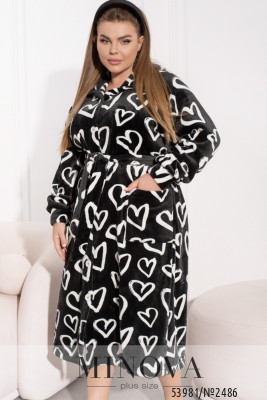 Халат №2486-чорний-білий_minova_5