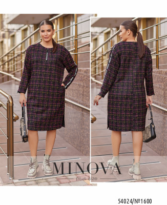 Сукня №1600-малиновая клітинка_minova_7