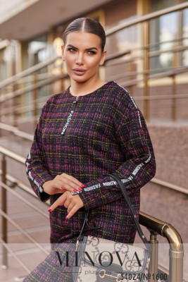 Сукня №1600-малиновая клітинка_minova_6