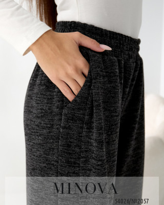 Брюки №2057-чорний меланж_minova_6