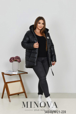 Куртка №21-220-чорний
