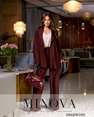 Костюм №2061-шоколадний