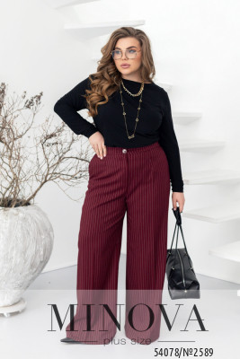 Брюки №2589-бордо