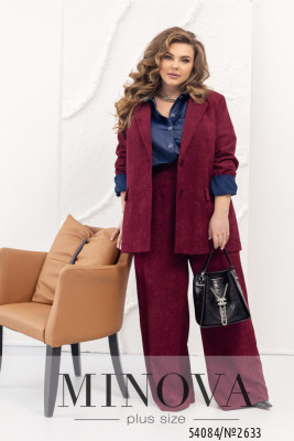 Піджак №2633-бордо