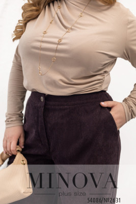 Брюки №2631-шоколадний_minova_6