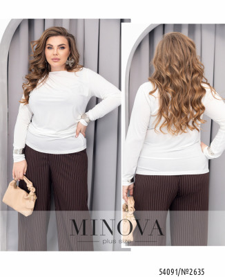 Лонгслів №2635-молочний_minova_7