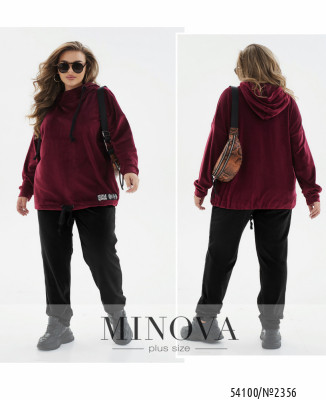 Спортивний костюм №2356-бордо-чорний_minova_7