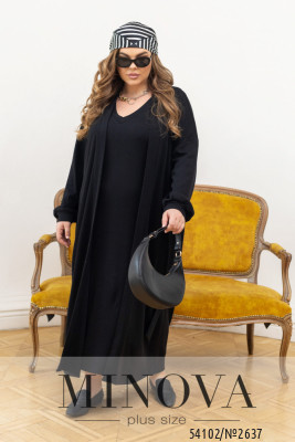 Костюм №2637-чорний